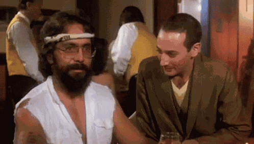 Tommy Chong Peewee Herman GIF