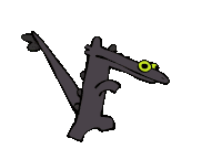 Toothless Dancing Sticker