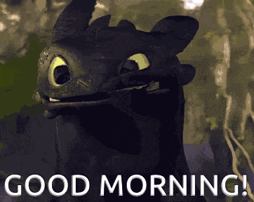 Toothless Good Morning GIF