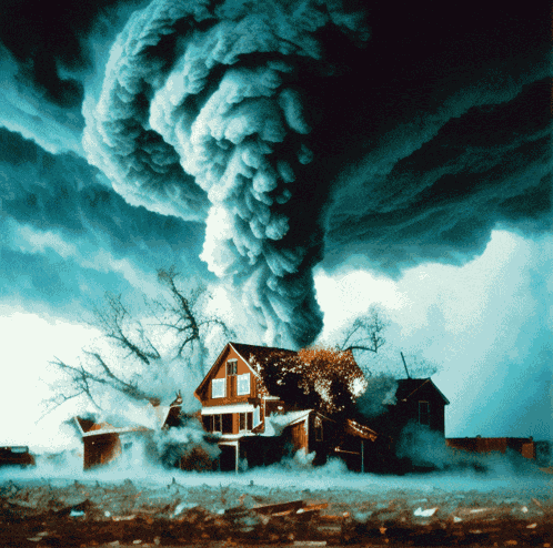 Tornado Destroy GIF