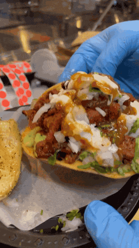 Tostada Al Pastor Mexican Food GIF