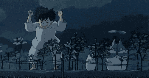 Totoro Growing Plants GIF