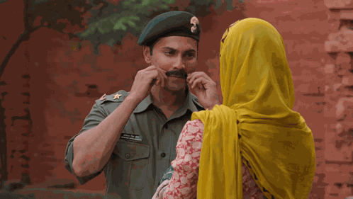 Touching Mustache Major Hoshiar Singh Dahiya GIF