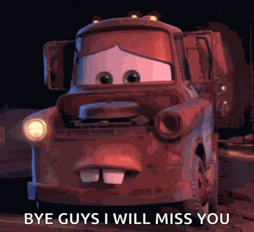 Tow Mater Sad GIF