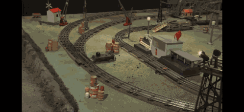 Toy Train Train Wreck GIF