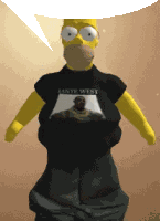 Transparent Homer Simpson Sticker