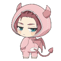 Transparente Chibi Sticker