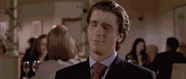 Trash Christian Bale GIF