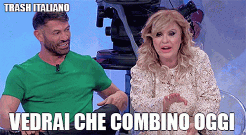 Trash Italiano Tina Cipollari GIF