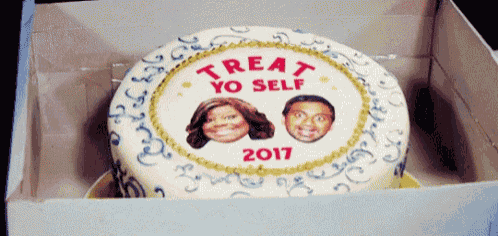 Treat Yo Self Cake GIF