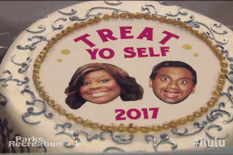 Treat Yoself 2017 - Parks And Rec GIF