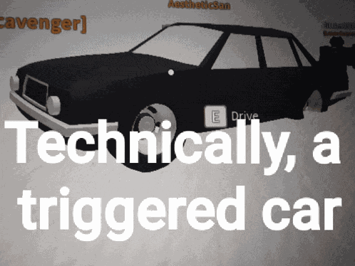Triggered Car GIF