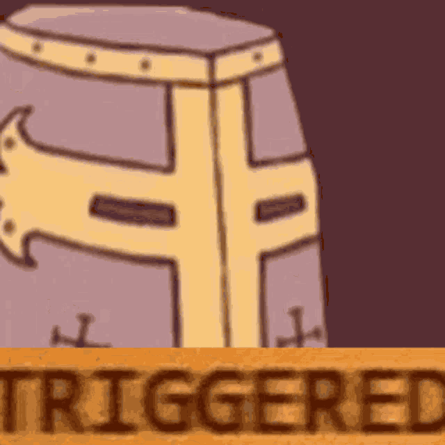 Triggered Knight GIF