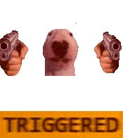 Triggered Pistol Sticker