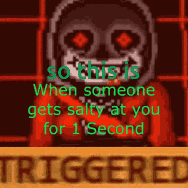 Triggered Sans So This Is GIF