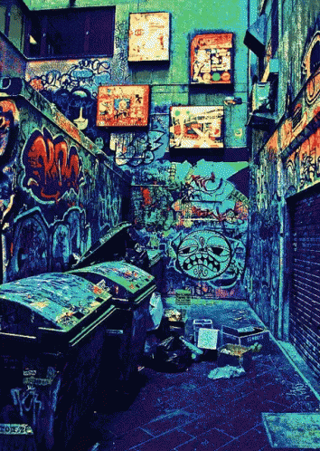 Trippy Graffiti GIF