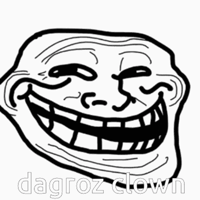 Troll Face Dagroz Clown GIF