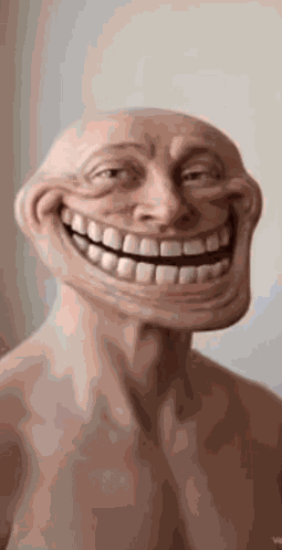 Troll Face Realistic GIF