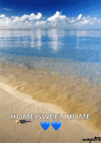 Tropical Beaches Home Sweet Home GIF