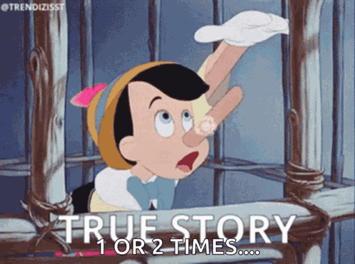True Story Long Nose GIF