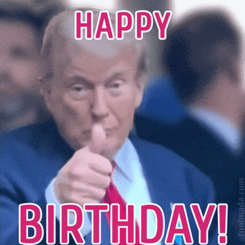 Trump Birthday Wishes GIF