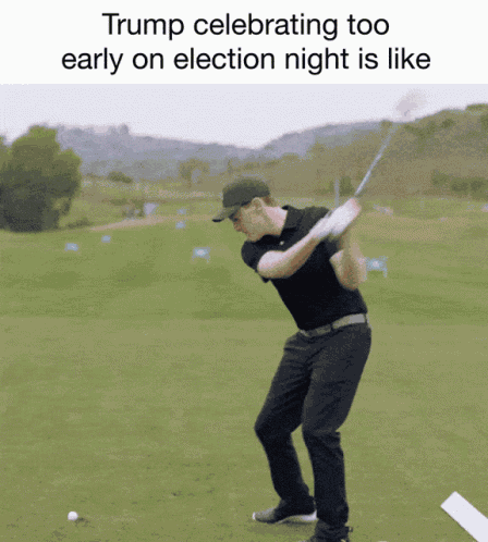 Trump Celebrating Too Early Trump GIF