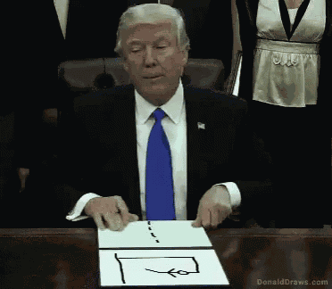 Trump Draw GIF
