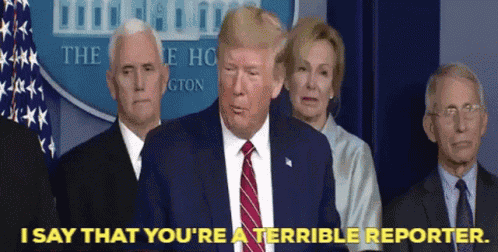 Trump Reporter GIF