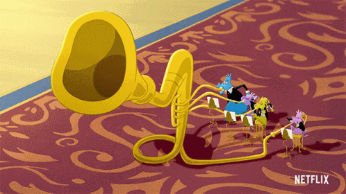 Trumpet Blowing GIF