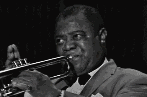 Trumpeter Louis Armstrong GIF