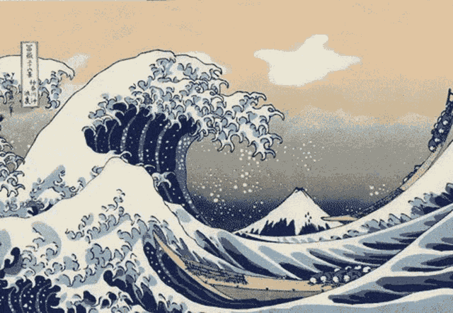 Tsunami Great Wave Off Kanagawa GIF