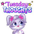 Tuesday Thoughts Happy Tuesday Sticker