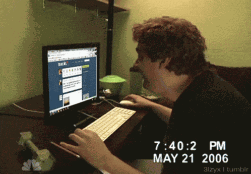 Tumblr Punching Computer GIF