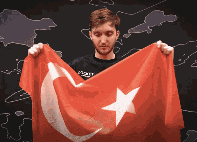 Turkey Flag Closer GIF