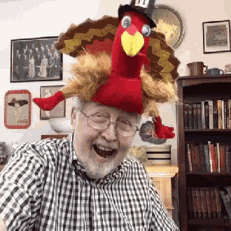 Turkey Hat Gobble Gobble GIF