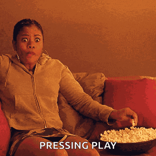 Tv Popcorn GIF