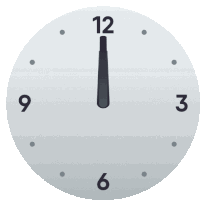 Twelve O Clock Symbols Sticker