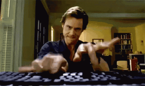 Typing Fast GIF