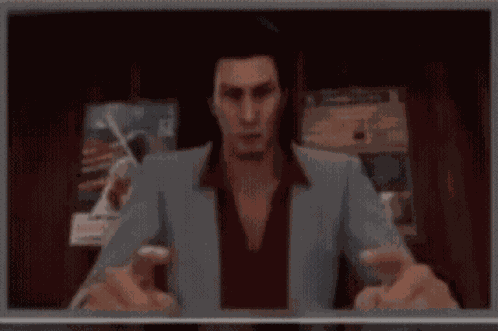 Typing Kiryu GIF
