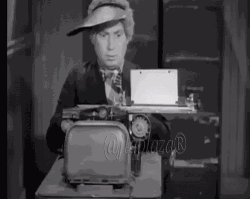 Typing Typewriter GIF