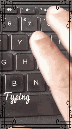 Typing Work GIF