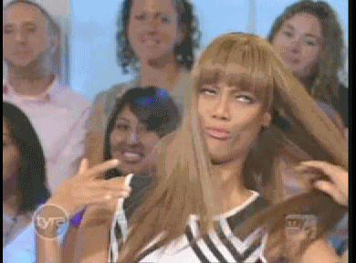 Tyra Hair Flip GIF