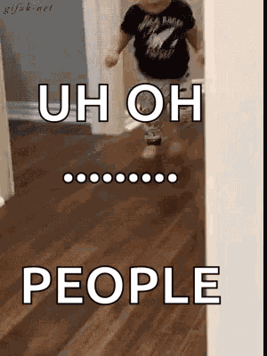 Uh Oh Run Away GIF