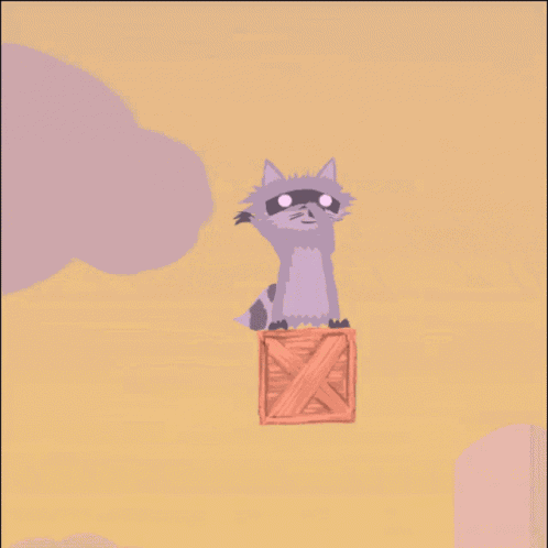 Ultimate Chicken Horse Raccoon GIF