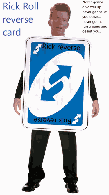 Un Rick Roll Uno Reverse Meme