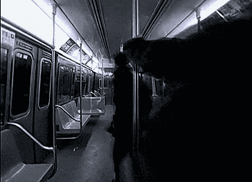 Underground-station Guys-on-underground-train GIF