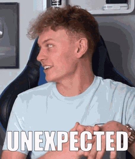 Unexpected Surprised GIF