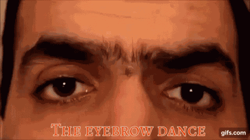 Unibrow Dance Eyebrow Dance GIF