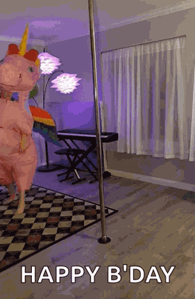 Unicorn Happy Birthday GIF