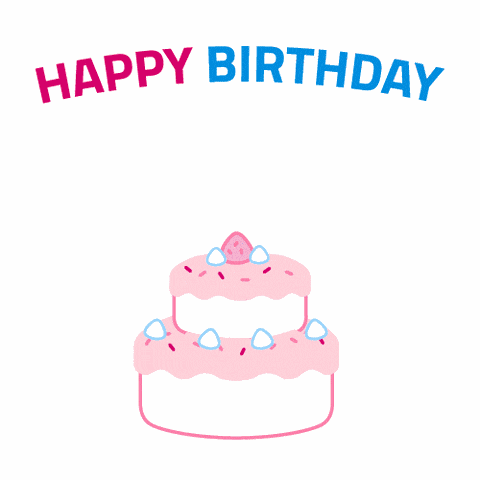 Unicorn Happy Birthday GIF